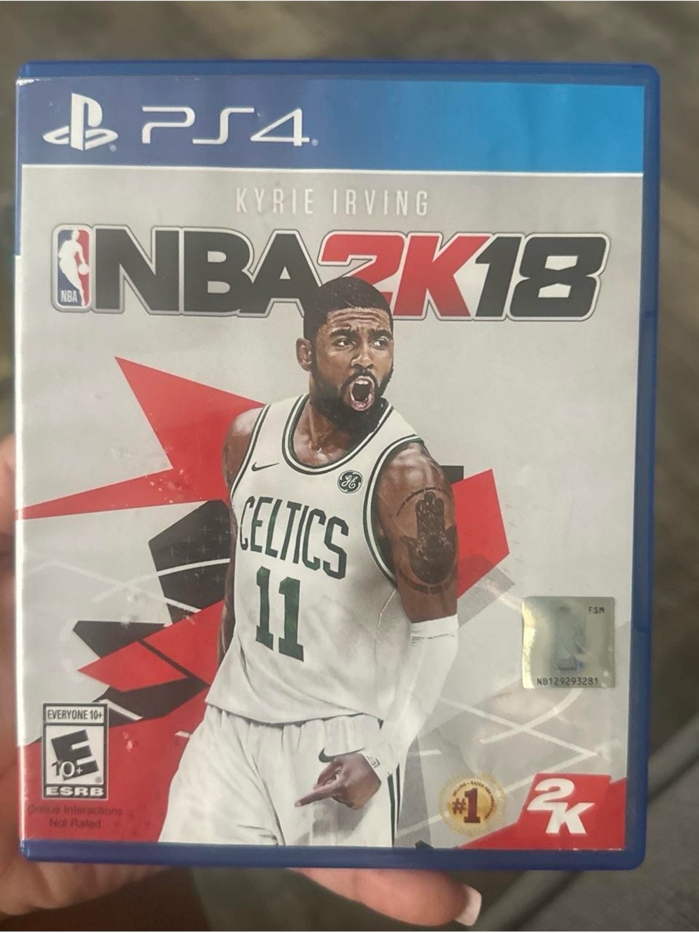 Sony PS4 NBA 2K18 - White and Green Cover Featuring Kyrie Irving